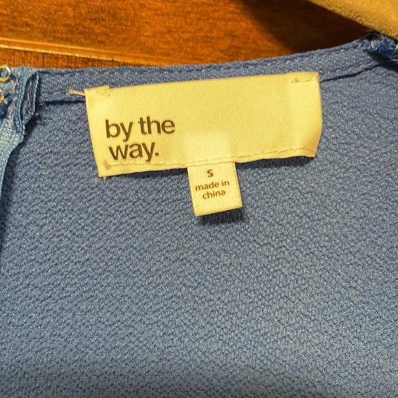 By The Way Jolie Blue Ruffle Romper From Revolve - Picture 5 of 7